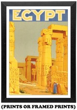 Listing image for Egypt Vintage Travel Picture A5 A4 A3 Print / Framed Poster #484