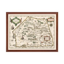 Listing image for Old Map of Sri Lanka 1623 - Vintage Sri Lanka Art Wall Decor