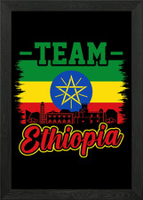 Listing image for Ethiopia Africa Gift Idea Framed Wall Art Poster Canvas Print Picture