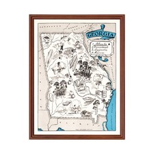 Listing image for Old Map of Georgia 1931 - Vintage Georgia Art