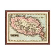 Listing image for Old Map of Grenada 1823 - Vintage Grenada Art Wall Decor