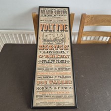 Listing image for An Interesting Original 1889 Victorian Elphistones Circus Advertising Poster