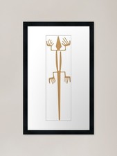Listing image for Nazca Lizard Light - Nazca Lines of Framed Wall Art Poster Canvas Print Picture