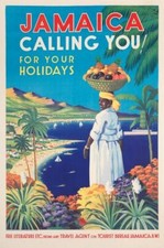 Listing image for Vintage Jamaica Tourism Poster A3/A4