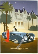 Listing image for Vintage French Casino Monte Carlo Classic Print Poster Wall Art Deco Picture A4+