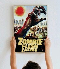 Listing image for Zombie Flesh Eaters 1979 Movie Poster Print Wall Art Vintage Cult Horror Film