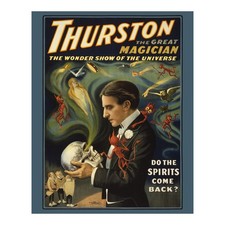 Listing image for 1915 Thurston Magician Poster Do the Spirits Come Back Spiritualism Theater