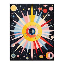 Listing image for Celestial Navigation af Klint Style Abstract Cartography Wall Art Poster Print