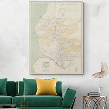 Listing image for 1922 Map of Mauritania – Settlements, Borders & Geographic Features Print
