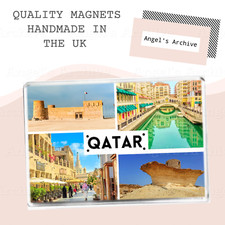 Listing image for QATAR ✳ SOUVENIR TOURIST HOLIDAY ✳ LARGE FRIDGE MAGNET ✳ GREAT GIFT