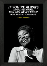 Listing image for Maya Angelou quotes Framed Wall Art Poster Canvas Print Picture