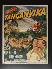 Listing image for Tanganyika / Vintage Belgian Movie Poster / jungle adventure!