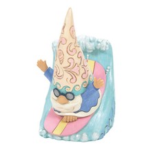 Listing image for Enesco Jim Shore Heartwood Creek Coastal Gnome Surfing a Wave Figurine 5.59 Inch