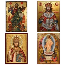 Listing image for Orthodox Icon Jesus Christ the King Our Lord Canvas Wall Art Divine Resurrection