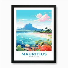 Listing image for East Africa Mauritius Travel Art Pr Framed Wall Art Poster Canvas Print Picture