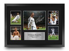 Listing image for Cristiano Ronaldo Signed Real Madrid A3 Pre Printed Autograph Photo Memorabilia