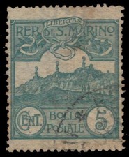 Listing image for SAN MARINO 42 - View of Mount Titano "1903 Print" (pa13122)