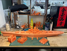 Listing image for 3D Printed 1/350 USS Maine Battleship Unpainted Model Kit