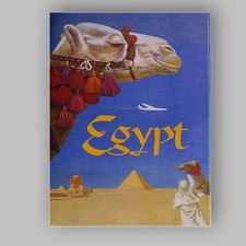 Listing image for Canvas Wall Art Decor Picture Frame Vintage Egypt Camel Pyramids Desert Travel