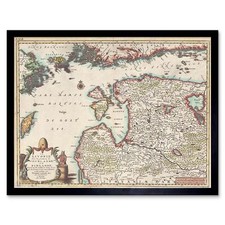 Listing image for Travel Map Livonia Courland Finland Estonia Latvia Historical Framed Art Print