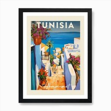 Listing image for Hammamet Tunisia 2 Fauvist Painting Framed Wall Art Poster Canvas Print Picture