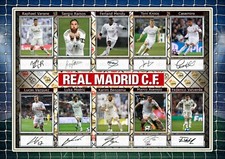 Listing image for Real Madrid - Football Club - ORIGINAL A4 Signed PHOTO PRINT MEMORABILIA