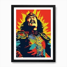 Listing image for Genghis Khan 2 Art Print Framed Wall Art Poster Canvas Print Picture