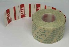 Listing image for 12 Roll Self adhesive SALE WAS / NOW Price label stickers Woolworths Memorabilia