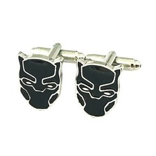 Listing image for Black Panther Fashion Novelty Cuff Links Movie Comic Series with Gift Box