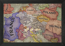 Listing image for Holy Roman Empire 1066 Framed Wall Art Poster Canvas Print Picture