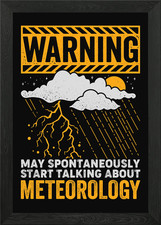 Listing image for Talking About Meteorology Framed Wall Art Poster Canvas Print Picture