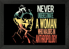 Listing image for Anthropology Archaeology Framed Wall Art Poster Canvas Print Picture