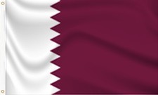 Listing image for QATAR FLAG 5X3 FT LARGE FAST DELIVERY PREMIUM POLYESTER
