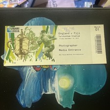Listing image for RUGBY WORLD CUP MEMORABILIA - Media Ticket Opening Match - New- England Vs Fiji