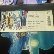 Listing image for RUGBY WORLD CUP MEMORABILIA - Media Ticket Opening Match - New- England Vs Fiji