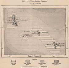 Listing image for The Comoro Islands. Comoros. East African Islands 1885 old antique map chart