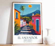 Listing image for 12 El Salvador Print, El Salvador Travel Poster, North America Travel Poster, Ca