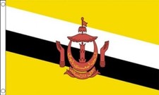 Listing image for BRUNEI FLAG 5' x 3' Brunei Darussalam Borneo Flags Asia Asian