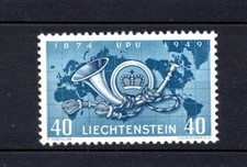 Listing image for Liechtenstein 1949 UPU/Maps stamp (Michel 277) nice MNH