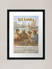Listing image for Ancient Sri Lanka - Major Maritime Framed Wall Art Poster Canvas Print Picture