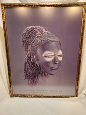 Listing image for Framed Museum of African Art Smithsonian Poster Face Mask (pwo) Chokwe peoples