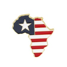 Listing image for Africa Map Pin - Nigeria Somalia Mozambique Cape Verde Liberia Mali Sudan Zambi