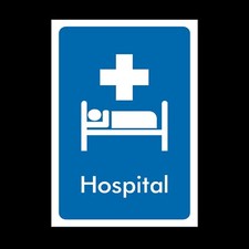 Listing image for Hospital Plastic Sign OR Sticker - A6 A5 A4 (INFO56)