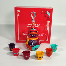 Listing image for FIFA World Cup Miniature Dallah and Ghawa Cup Set Boxed Qatar Souvenir Rare