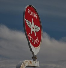 Listing image for Photo:Provo Utah USA 2020s Flying A Service Sign Petroleum Memorabilia