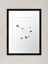 Listing image for Cape Verde Love in Charcoal Framed Framed Wall Art Poster Canvas Print Picture