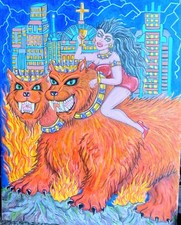 Listing image for 'Babylon The Great' Acrylic On Canvas Wall Art 17 X 20