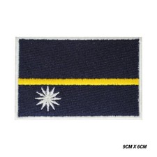 Listing image for Nauru Flag Embroidered Patch Iron/Sew On Patch For Clothes