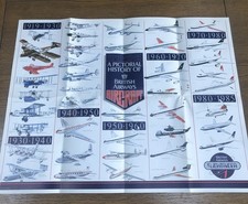 Listing image for British Airways 1919 To 1985 A Pictorial History Of Aircraft Poster Wallchart