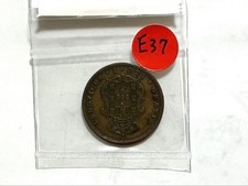 Listing image for Portugal 1868 Copper 5 Reis Coin Collectible Old Currency banknote